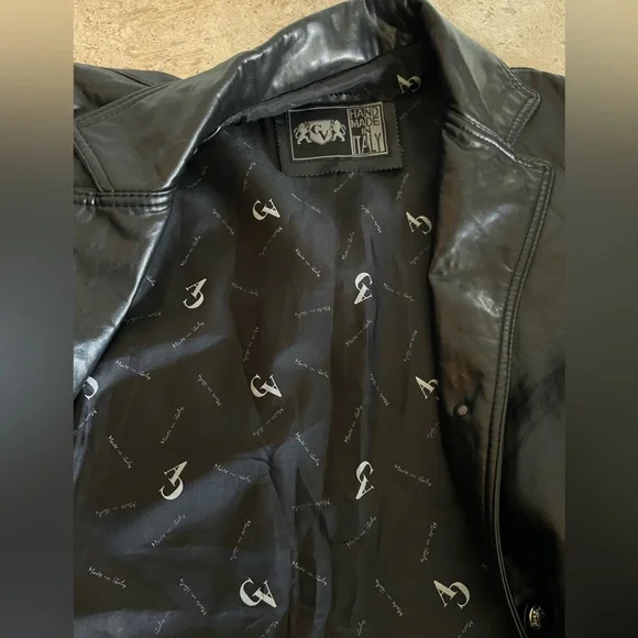 CV Handmade Italian Leather Coat - Picture 5 of 5